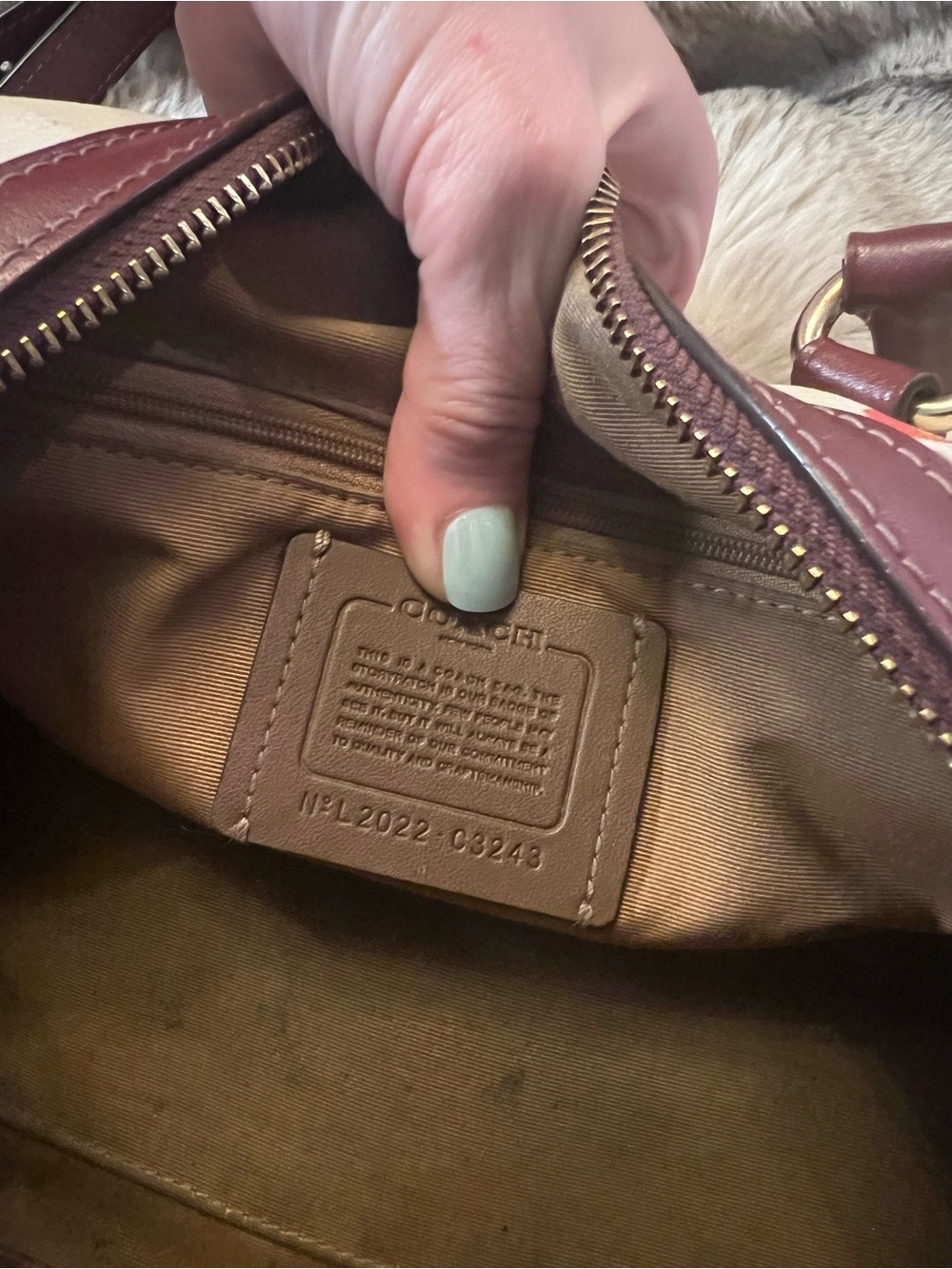 NWOT Coach Med Rowan Satchel Bag w/ Heart Floral Print (Retail $478) - Picture 6 of 6